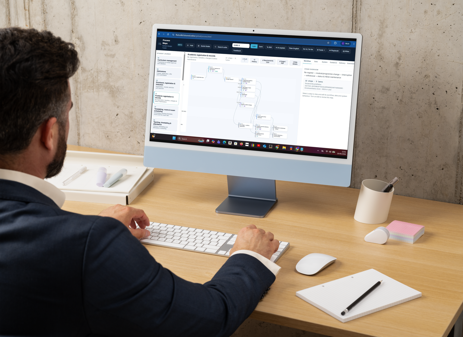 Higher Education systems tool kit operator